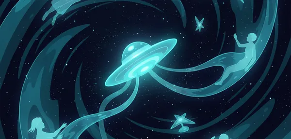 Emulating alien and UFO encounters in REM sleep