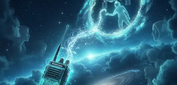 Baofeng UV-5r listening to an ISS astronaut